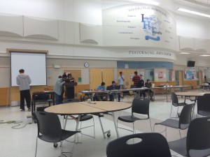 Location of ‘Guts’ round in the commons, with scores posted real-time.